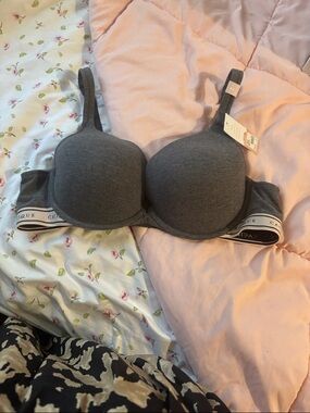 Charcoal colored bra